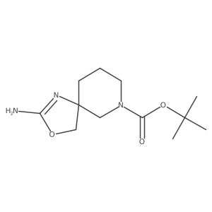 Tert-butyl 2-amino-3-oxa-1,7-diazaspiro[4.5]dec-1-ene-7-carboxylate Structure