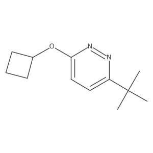 3-Tert-butyl-6-cyclobutoxypyridazine结构式