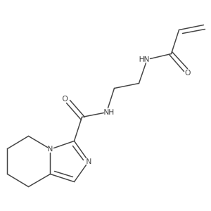 N-[2-({5H,6H,7H,8H-imidazo[1,5-a]pyridin-3-yl}formamido)ethyl]prop-2-enamide结构式