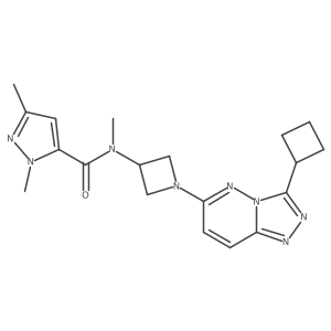 N-(1-{3-cyclobutyl-[1,2,4]triazolo[4,3-b]pyridazin-6-yl}azetidin-3-yl)-N,1,3-trimethyl-1H-pyrazole-5-carboxamide Structure
