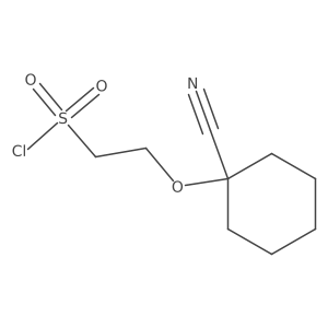2-((1-Cyanocyclohexyl)oxy)ethane-1-sulfonyl chloride Structure
