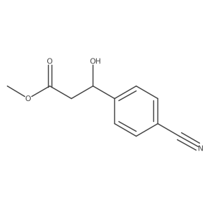 methyl (3R)-3-(4-cyanophenyl)-3-hydroxypropanoate结构式