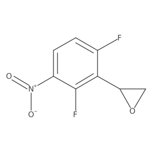 (2S)-2-(2,6-difluoro-3-nitrophenyl)oxirane结构式