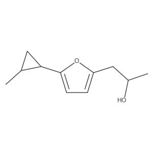 1-[5-(2-Methylcyclopropyl)furan-2-yl]propan-2-ol结构式