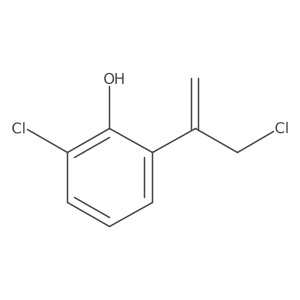 2-Chloro-6-(3-chloroprop-1-en-2-yl)phenol Structure