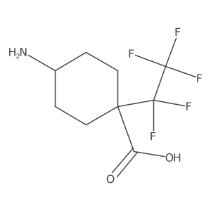 4-Amino-1-(pentafluoroethyl)cyclohexane-1-carboxylic acid结构式