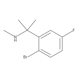 [2-(2-Bromo-5-fluorophenyl)propan-2-yl](methyl)amine Structure