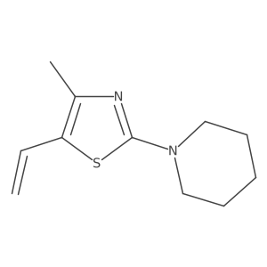 1-(5-Ethenyl-4-methyl-1,3-thiazol-2-yl)piperidine Structure