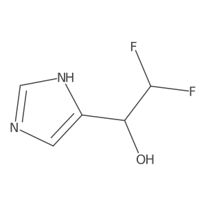 2,2-difluoro-1-(1H-imidazol-5-yl)ethan-1-ol Structure