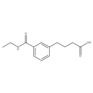 4-[3-(Ethylcarbamoyl)phenyl]butanoic acid Structure