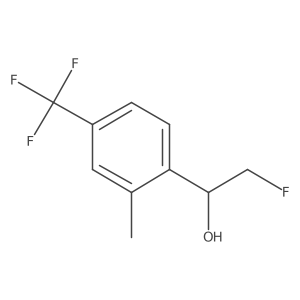 2-Fluoro-1-[2-methyl-4-(trifluoromethyl)phenyl]ethan-1-ol Structure
