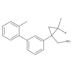 {2,2-Difluoro-1-[3-(2-methylphenyl)phenyl]cyclopropyl}methanamine结构式