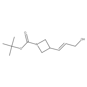 Tert-butyl 3-(3-hydroxyprop-1-en-1-yl)azetidine-1-carboxylate结构式