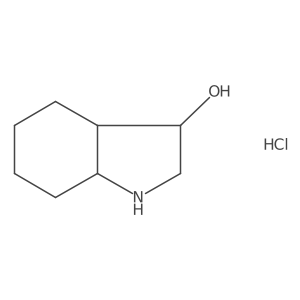 Octahydro-1H-indol-3-ol hydrochloride Structure