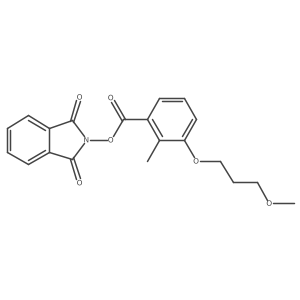 1,3-dioxo-2,3-dihydro-1H-isoindol-2-yl 3-(3-methoxypropoxy)-2-methylbenzoate结构式