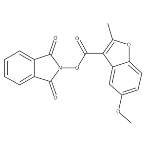 1,3-dioxo-2,3-dihydro-1H-isoindol-2-yl 5-methoxy-2-methyl-1-benzofuran-3-carboxylate Structure
