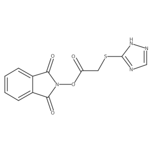 1,3-dioxo-2,3-dihydro-1H-isoindol-2-yl 2-(1H-1,2,4-triazol-5-ylsulfanyl)acetate Structure