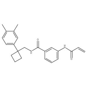 N-{[1-(3,4-dimethylphenyl)cyclobutyl]methyl}-3-(prop-2-enamido)benzamide Structure