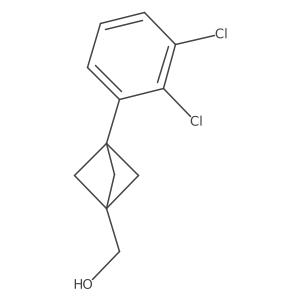 [3-(2,3-Dichlorophenyl)-1-bicyclo[1.1.1]pentanyl]methanol Structure