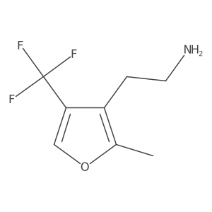 2-[2-Methyl-4-(trifluoromethyl)furan-3-yl]ethan-1-amine结构式