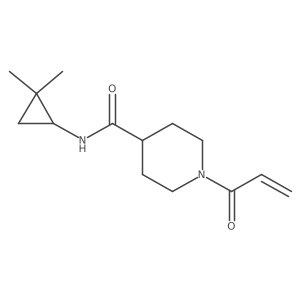 1-Acryloyl-N-(2,2-dimethylcyclopropyl)piperidine-4-carboxamide Structure