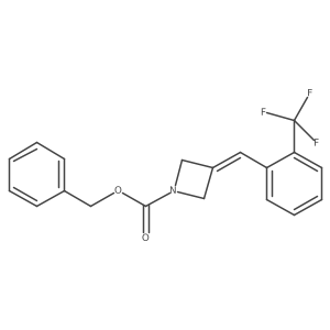 Benzyl 3-(2-(trifluoromethyl)benzylidene)azetidine-1-carboxylate Structure