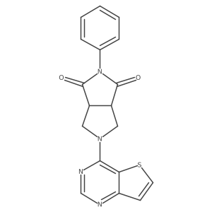 2-Phenyl-5-{thieno[3,2-d]pyrimidin-4-yl}-octahydropyrrolo[3,4-c]pyrrole-1,3-dione Structure