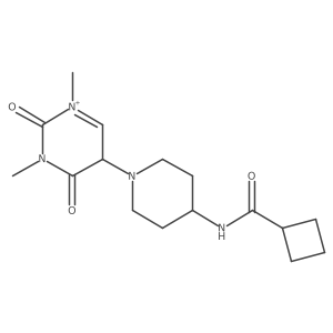 N-[1-(1,3-dimethyl-2,4-dioxo-5H-pyrimidin-1-ium-5-yl)piperidin-4-yl]cyclobutanecarboxamide Structure