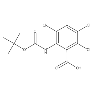 2-{[(Tert-butoxy)carbonyl]amino}-3,5,6-trichlorobenzoic acid Structure