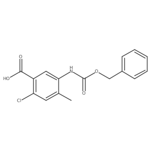 5-{[(Benzyloxy)carbonyl]amino}-2-chloro-4-methylbenzoic acid Structure