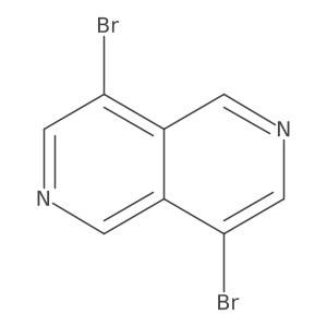 4,8-Dibromo-2,6-naphthyridine结构式