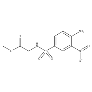 Methyl 2-(4-amino-3-nitrobenzenesulfonamido)acetate结构式