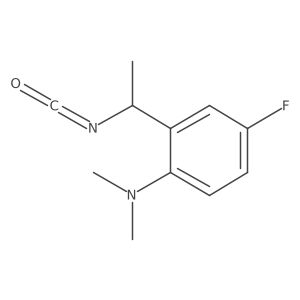 4-fluoro-2-(1-isocyanatoethyl)-N,N-dimethylaniline Structure
