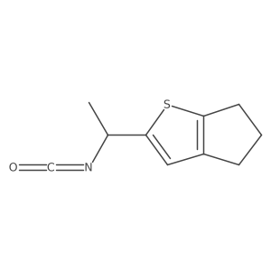 2-(1-isocyanatoethyl)-4H,5H,6H-cyclopenta[b]thiophene Structure