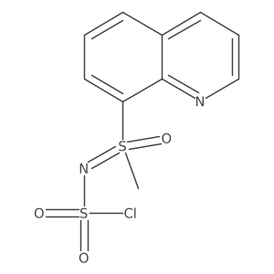 [(Chlorosulfonyl)imino](methyl)(quinolin-8-yl)-lambda6-sulfanone结构式