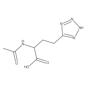 (2S)-2-acetamido-4-(1H-1,2,3,4-tetrazol-5-yl)butanoic acid结构式