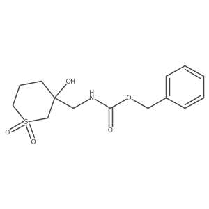 benzyl N-[(3-hydroxy-1,1-dioxo-1lambda6-thian-3-yl)methyl]carbamate结构式