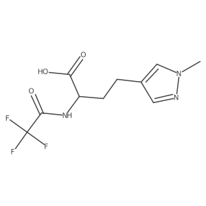 4-(1-methyl-1H-pyrazol-4-yl)-2-(2,2,2-trifluoroacetamido)butanoic acid Structure