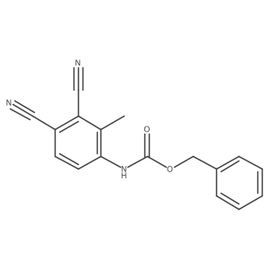 benzyl N-(3,4-dicyano-2-methylphenyl)carbamate结构式