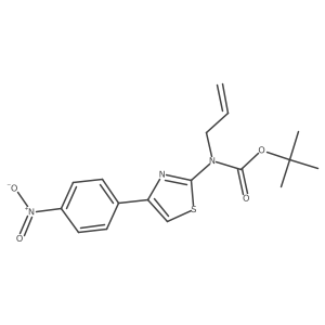 tert-butyl N-[4-(4-nitrophenyl)-1,3-thiazol-2-yl]-N-(prop-2-en-1-yl)carbamate结构式