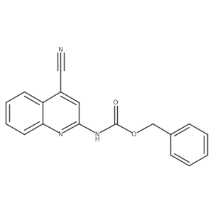 benzyl N-(4-cyanoquinolin-2-yl)carbamate Structure