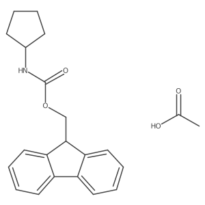 (9H-Fluoren-9-yl)methyl cyclopentylcarbamate acetate Structure