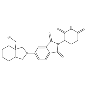 3a-(aminomethyl)-2'-(2,6-dioxopiperidin-3-yl)-1',2',3a,4,5,6,7,7a-octahydro-1H,3H,3'H-[2,5'-biisoindole]-1',3'-dione结构式
