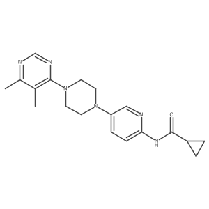 N-{5-[4-(5,6-dimethylpyrimidin-4-yl)piperazin-1-yl]pyridin-2-yl}cyclopropanecarboxamide Structure