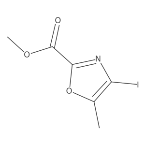 Methyl 4-iodo-5-methyl-1,3-oxazole-2-carboxylate结构式