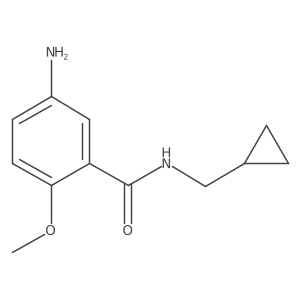 5-amino-N-(cyclopropylmethyl)-2-methoxybenzamide结构式