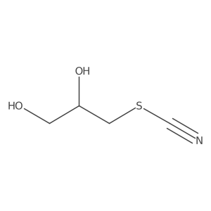 2,3-Dihydroxypropyl thiocyanate结构式