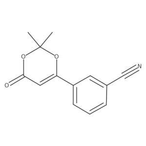 3-(2,2-Dimethyl-6-oxo-6H-[1,3]dioxin-4-yl)-benzonitrile Structure