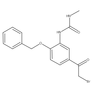 N-[5-(2-Bromoacetyl)-2-(phenylmethoxy)phenyl]-Na(2)-methylurea结构式