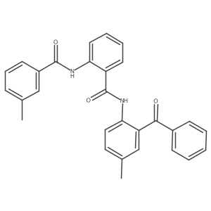 N-(2-benzoyl-4-methylphenyl)-2-(3-methylbenzamido)benzamide Structure